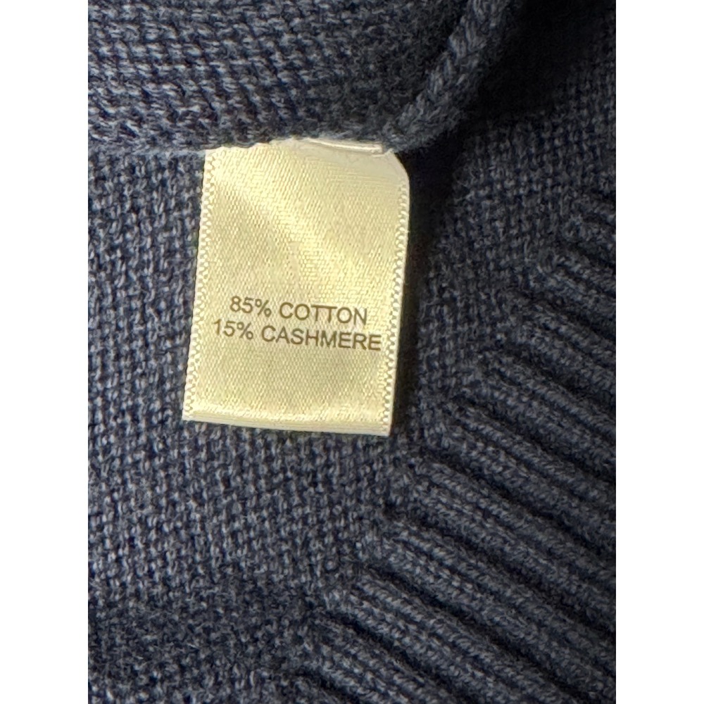 Lilly Pulitzer Wells Sweater Mens XL Navy Full Zip Elbow Patches  NWT #69046 - Picture 15 of 16